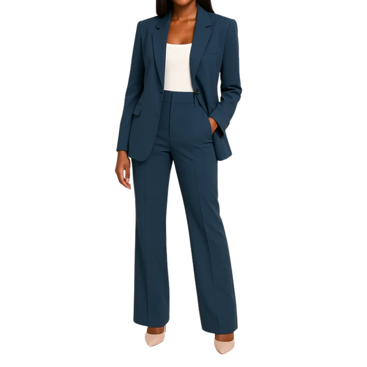 Damespak met jasje en wijde broek