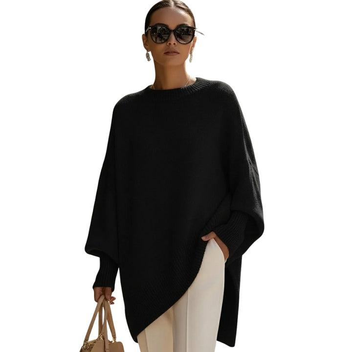 Damestrui met ronde hals en ribboorden