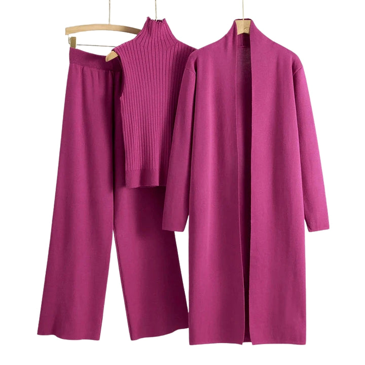 Driedelig dames breiset