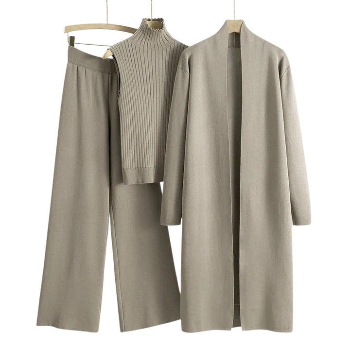 Driedelig dames breiset