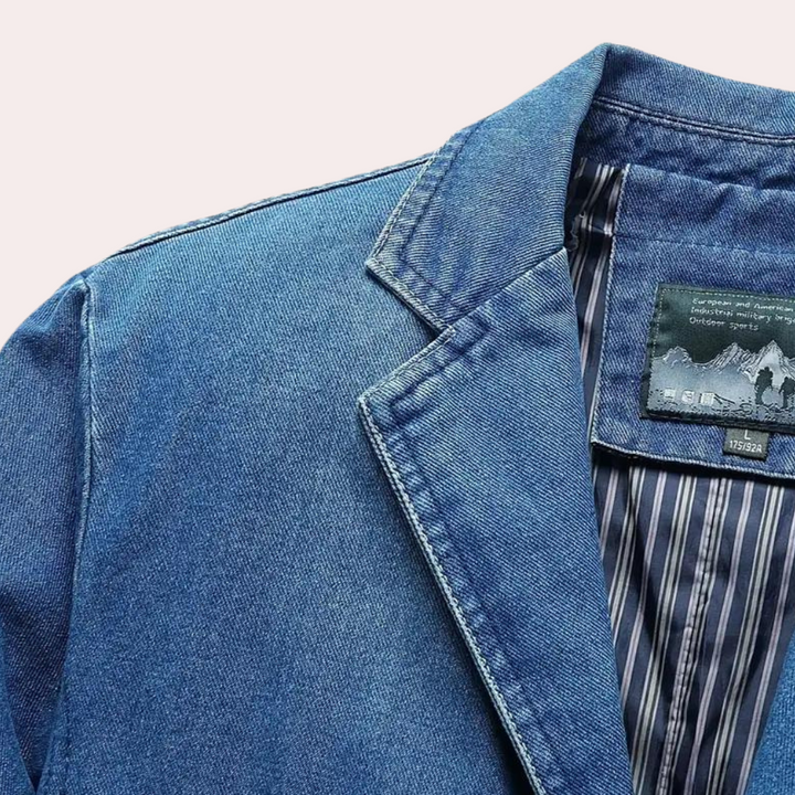 LOGAN - Luxe Denim Blazer voor Heren
