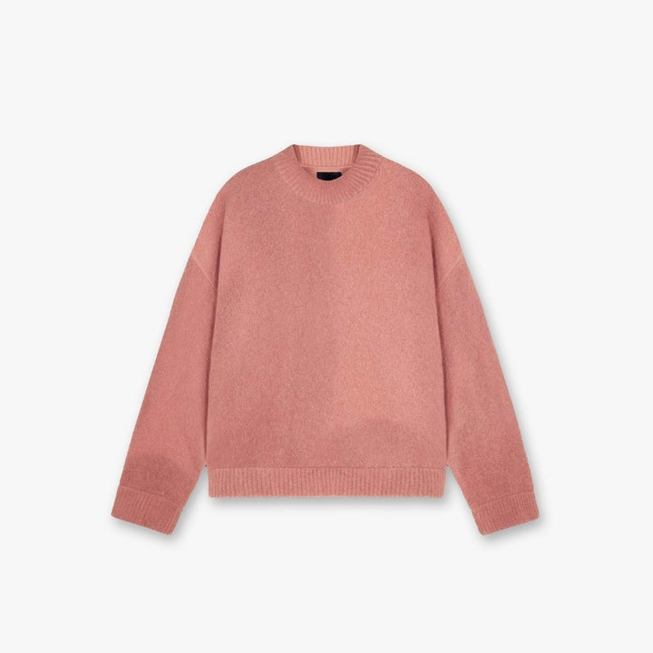 Gebreide Dames Trui met Ronde Hals en Lange Mouwen