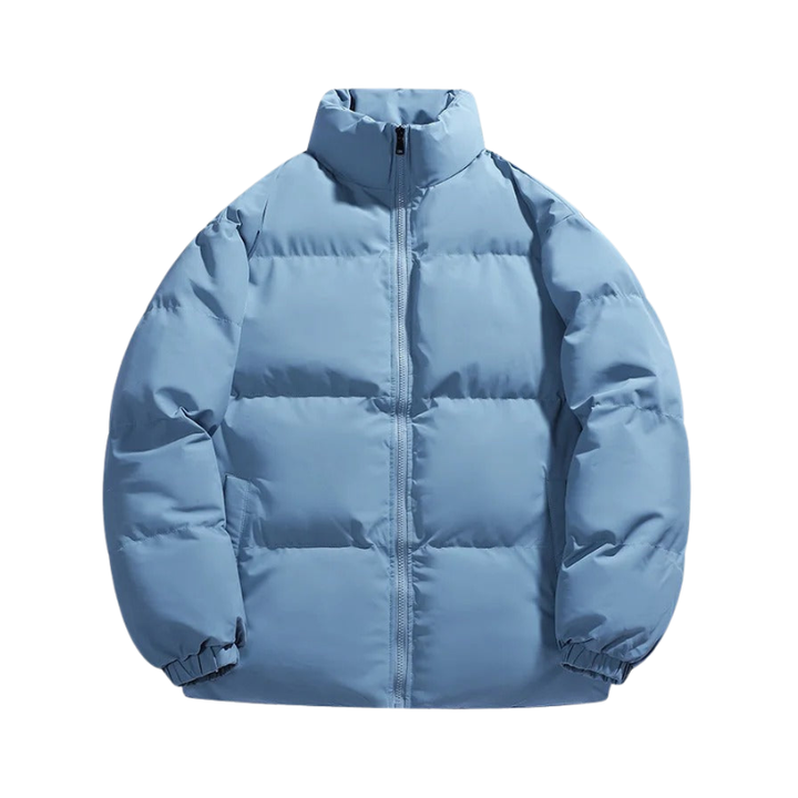 Gevoerde pufferjas met opstaande kraag voor wintergebruik