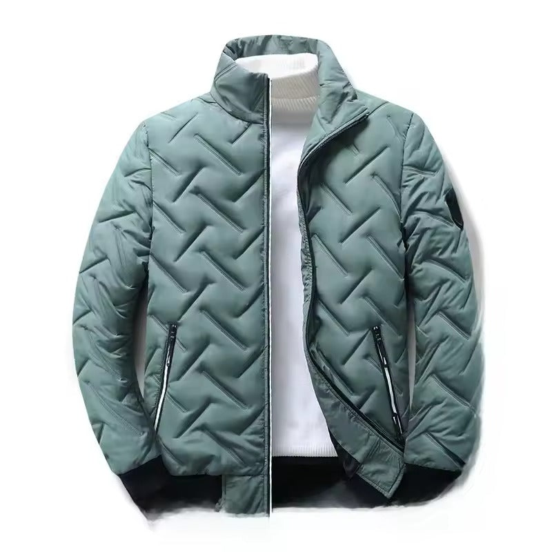 Gewatteerd winterbomberjack met lange mouwen voor heren