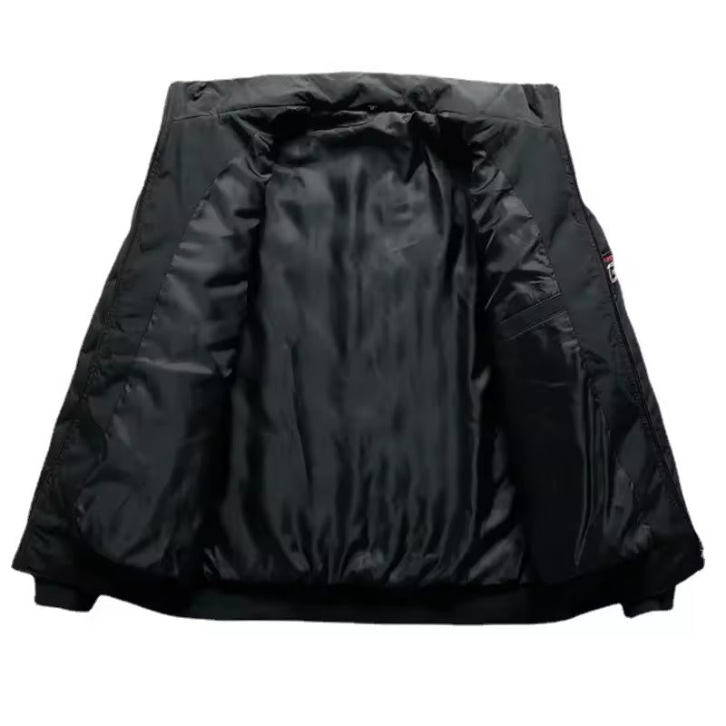 Gewatteerd winterbomberjack met lange mouwen voor heren