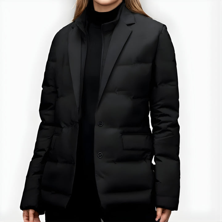 Gewatteerde winterblazerjas voor dames