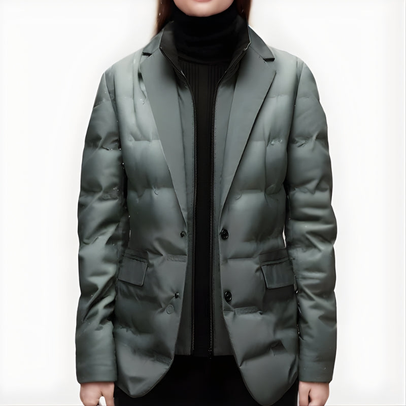 Gewatteerde winterblazerjas voor dames
