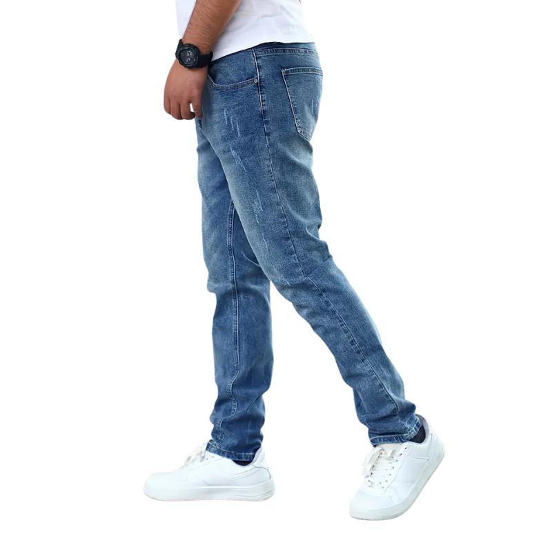 Heren jeans met zakken voor dagelijks gebruik