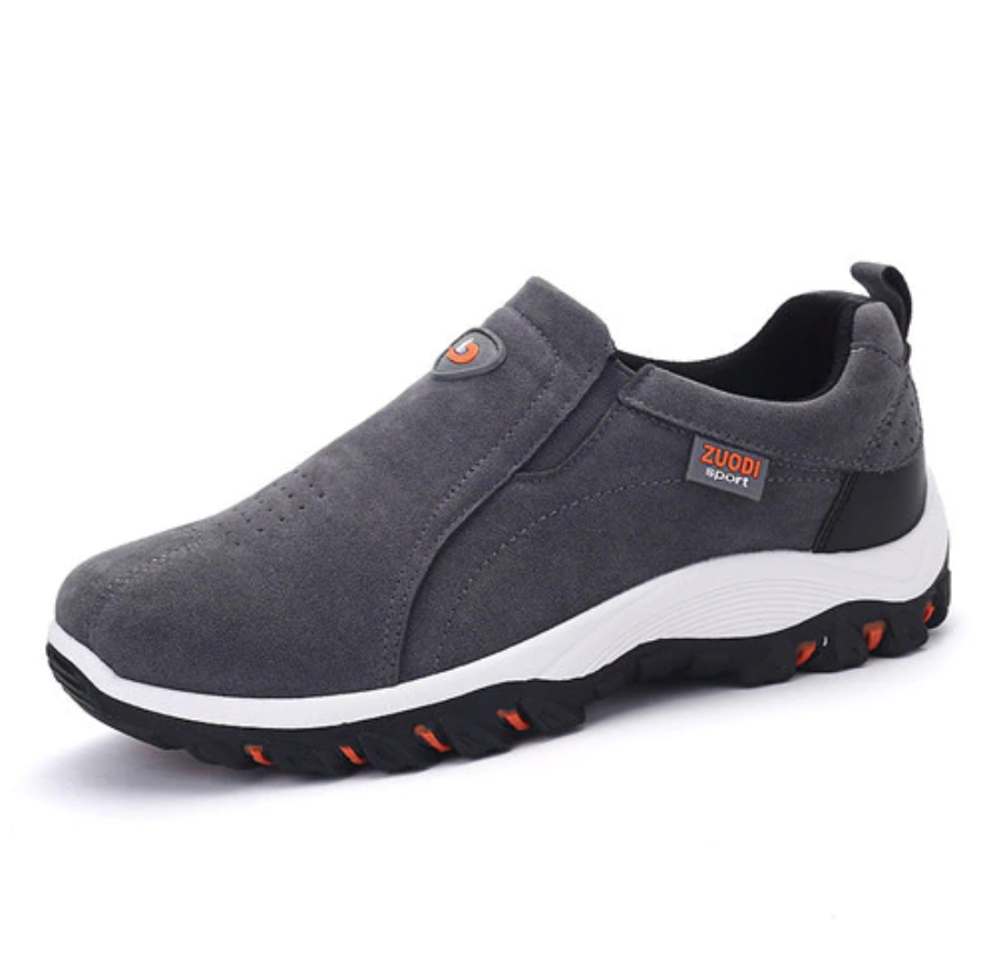 Heren outdoor wandelschoenen met veters en antislipzool