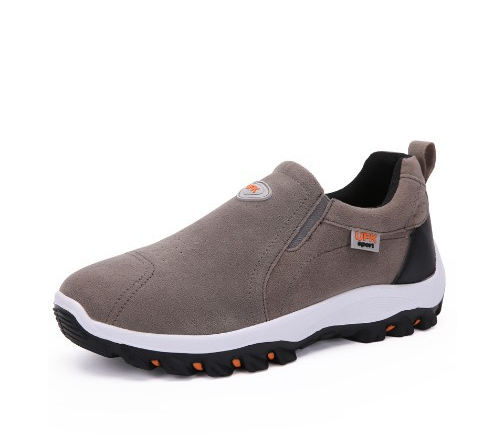 Heren outdoor wandelschoenen met veters en antislipzool