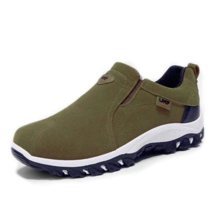 Heren outdoor wandelschoenen met veters en antislipzool