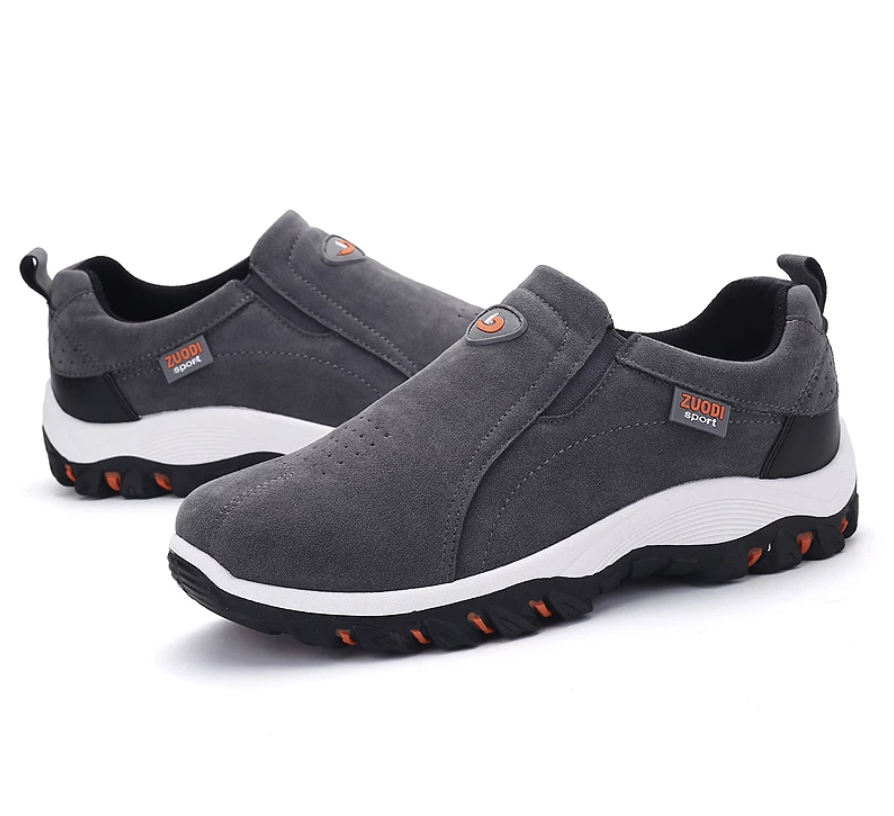 Heren outdoor wandelschoenen met veters en antislipzool