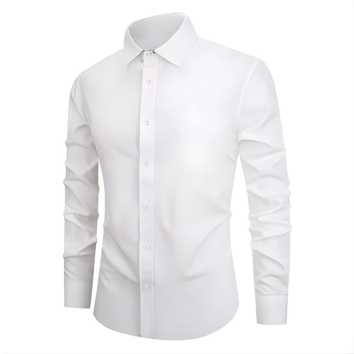 Heren overhemd met lange mouwen en knoopsluiting