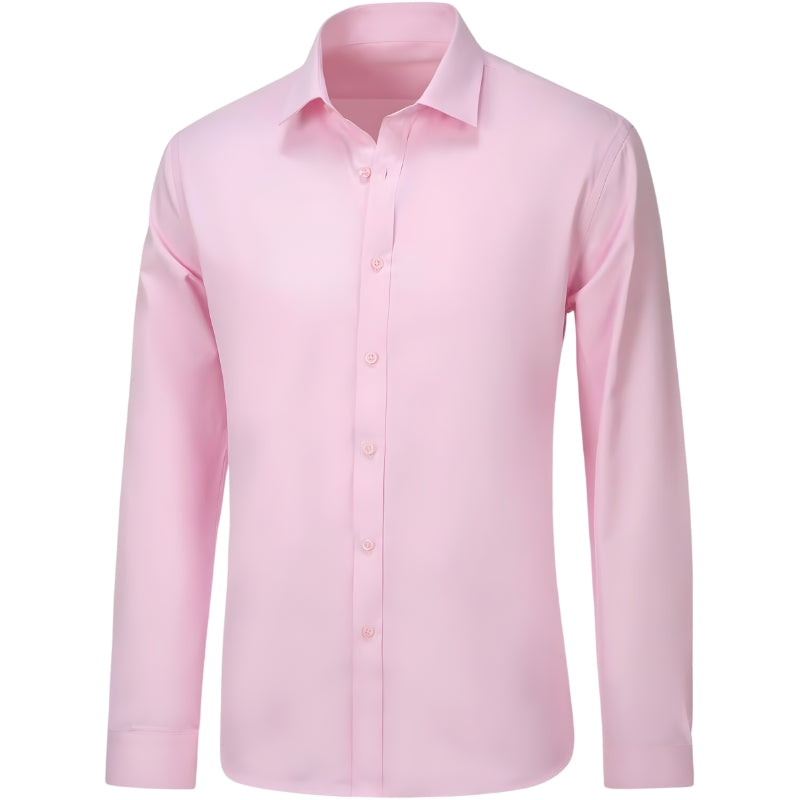 Heren overhemd met lange mouwen en knoopsluiting