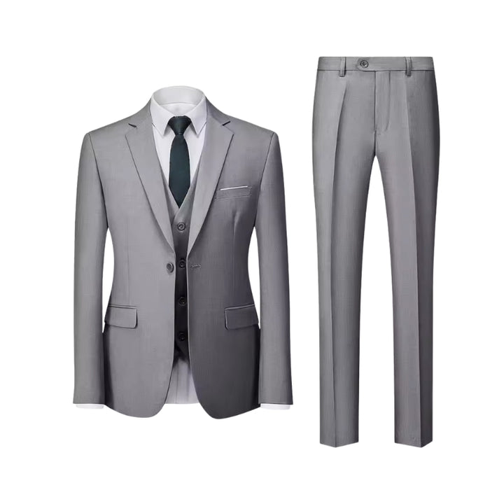 Heren driedelig pak met vest