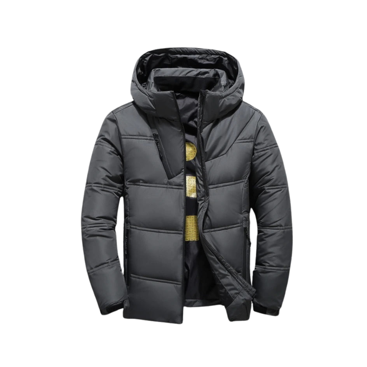 Heren gewatteerde winterjas met ritssluiting voor koude seizoenen