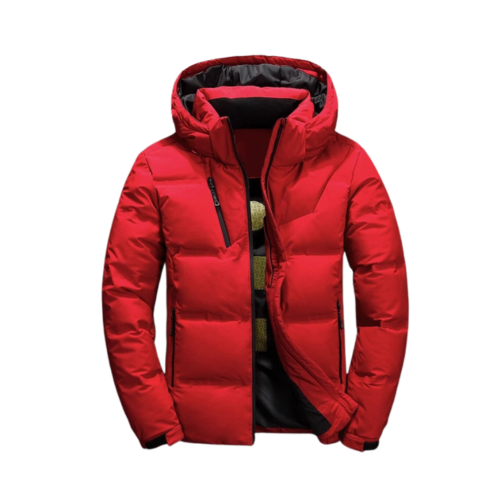 Heren gewatteerde winterjas met ritssluiting voor koude seizoenen