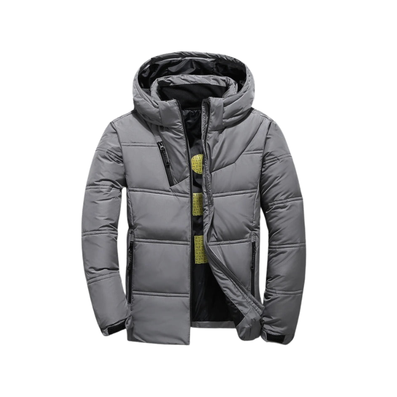 Heren gewatteerde winterjas met ritssluiting voor koude seizoenen