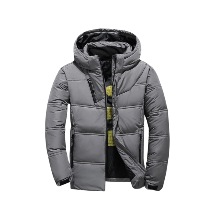 Heren gewatteerde winterjas met ritssluiting voor koude seizoenen