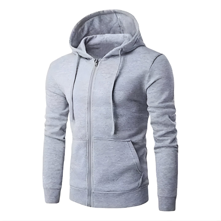 Heren hoodie rits capuchon kengoeroe zak
