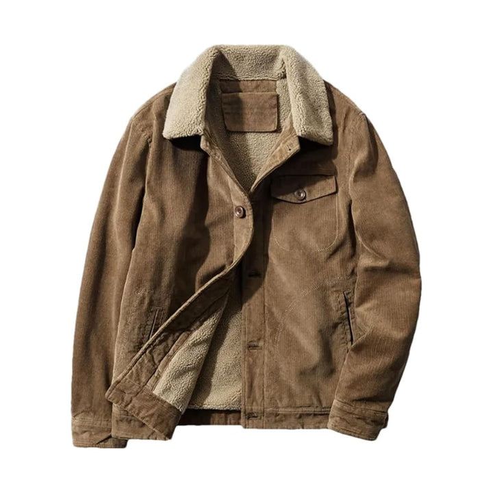 Herenjack met gevoerde binnenkant en kraag