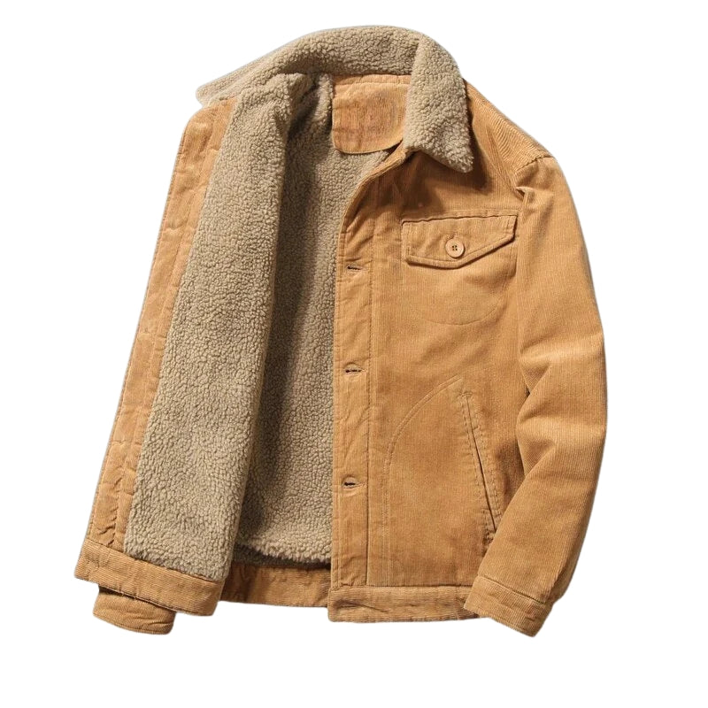 Herenjack met gevoerde binnenkant en kraag