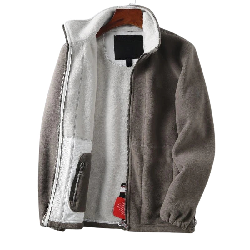 Herenjas met ritssluiting en opstaande kraag