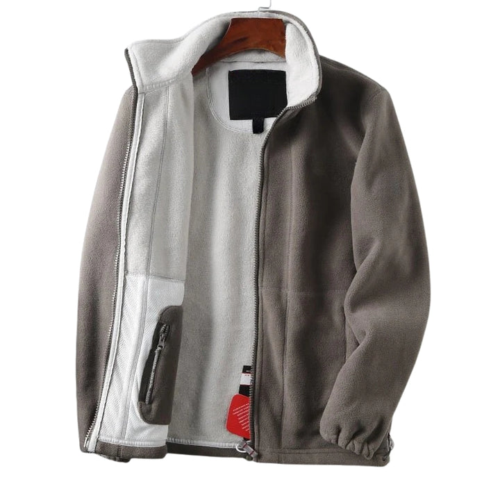 Herenjas met ritssluiting en opstaande kraag