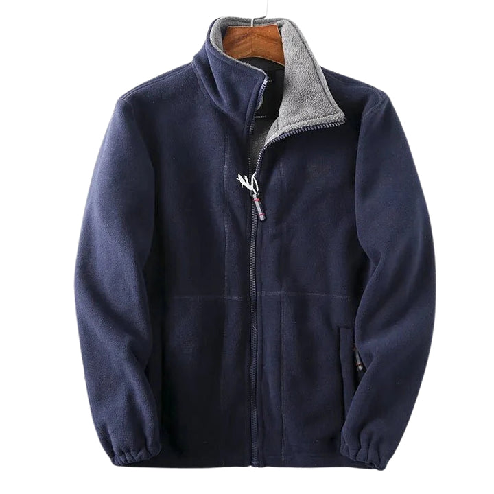 Herenjas met ritssluiting en opstaande kraag