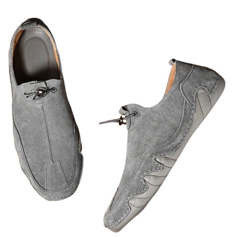 Herenschoenen met trekkoord en elastische inlegzool