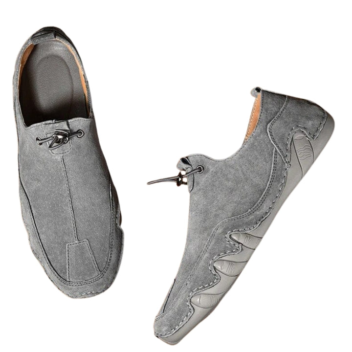 Herenschoenen met trekkoord en elastische inlegzool