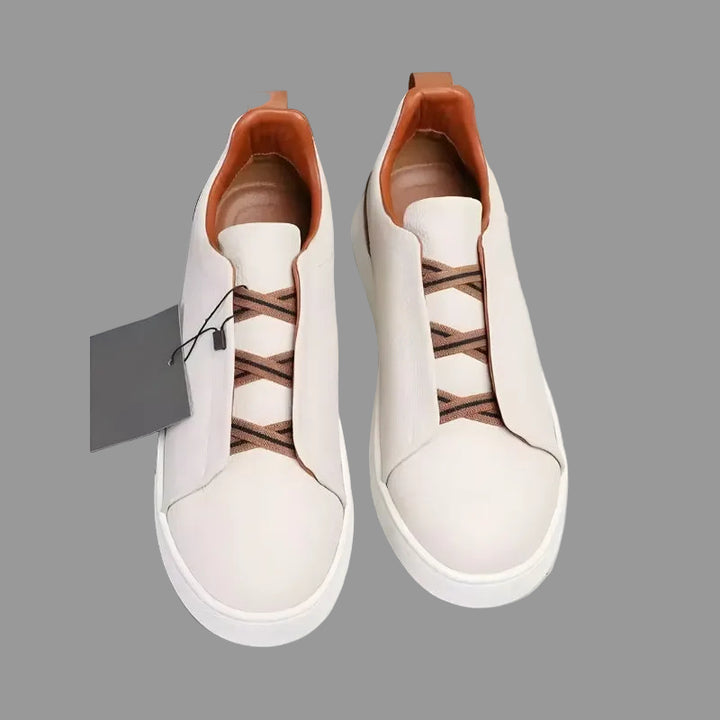 Herensneakers met elastische veters