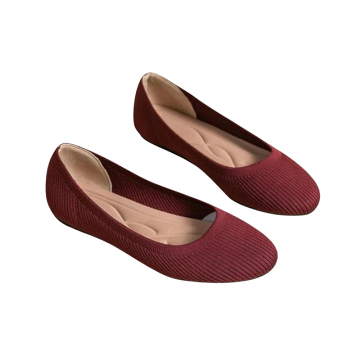 Instapschoenen met ronde neus en vlakke zool