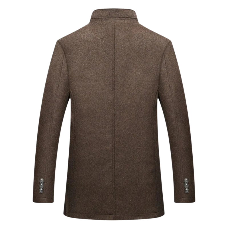 Klassieke overjas met knoopsluiting en kraag