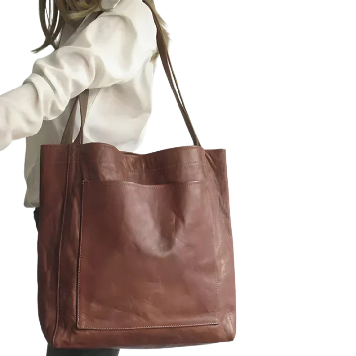 Klassieke tote tas met bovensluiting