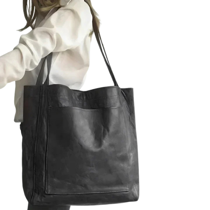 Klassieke tote tas met bovensluiting