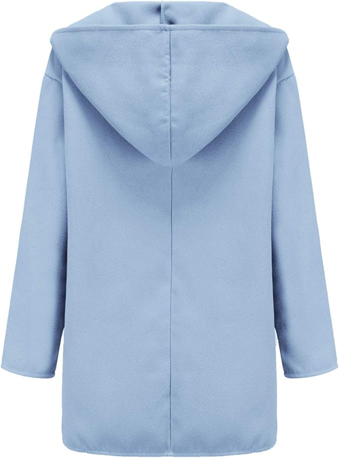 Lange dames trenchcoat met dubbele rij knopen voor herfst en winter