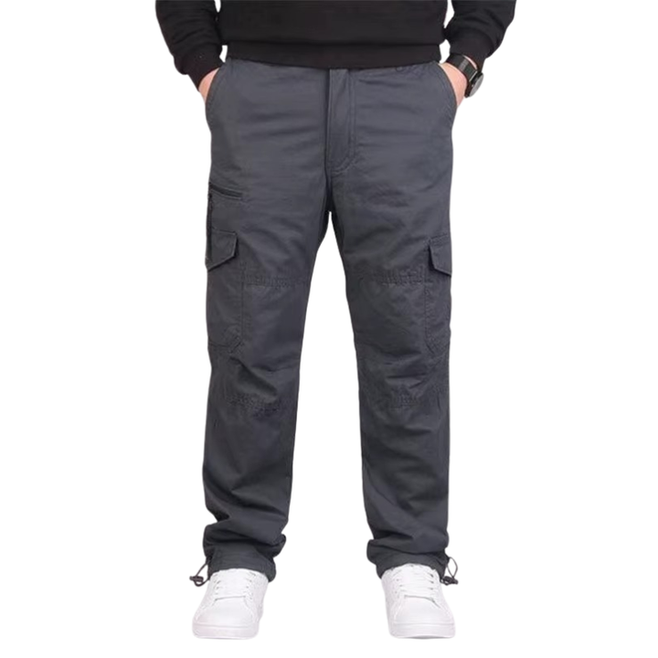 Rechte cargobroek voor heren met fleecevoering voor de winter