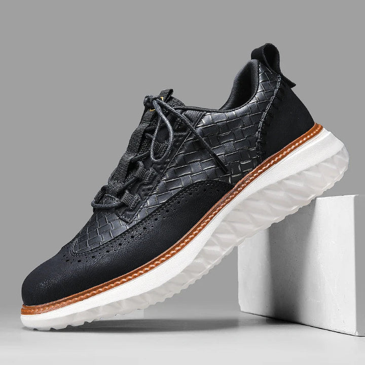 Stevige herensportschoenen met vetersluiting