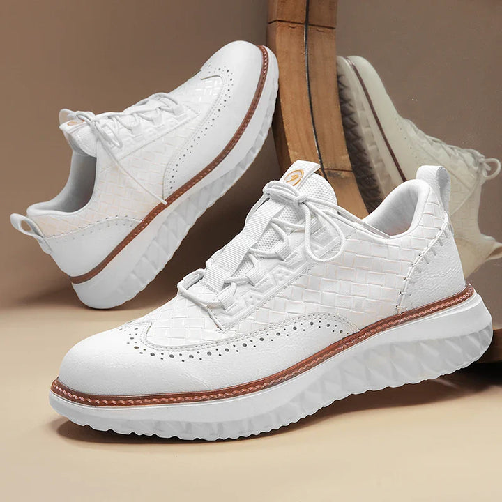 Stevige herensportschoenen met vetersluiting