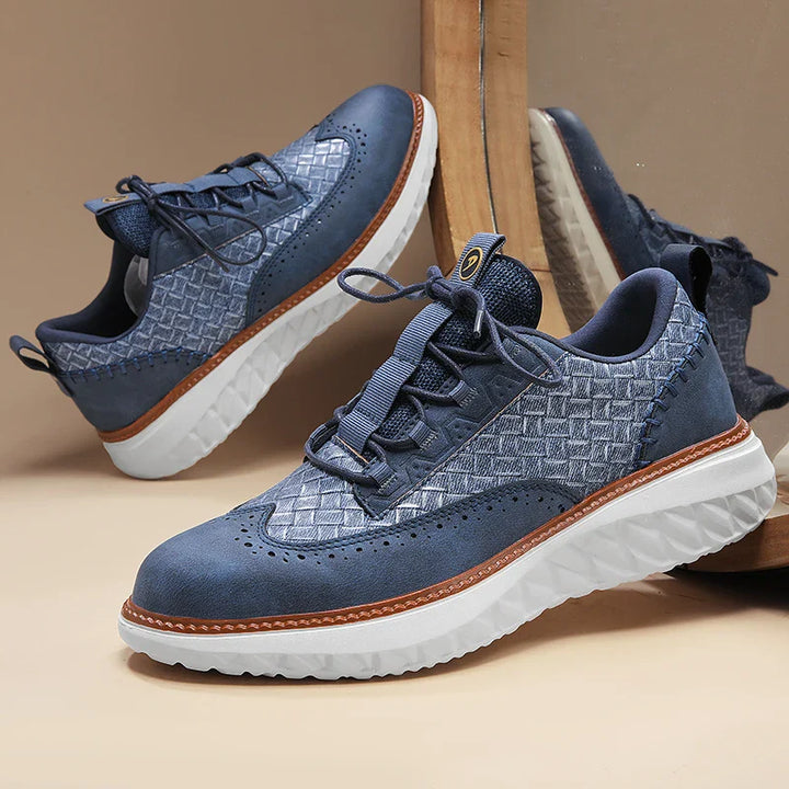Stevige herensportschoenen met vetersluiting