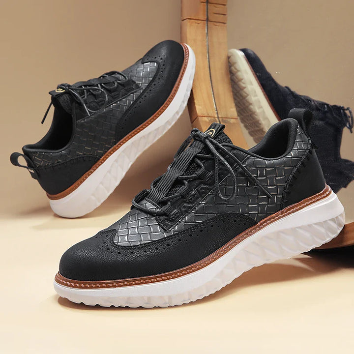 Stevige herensportschoenen met vetersluiting