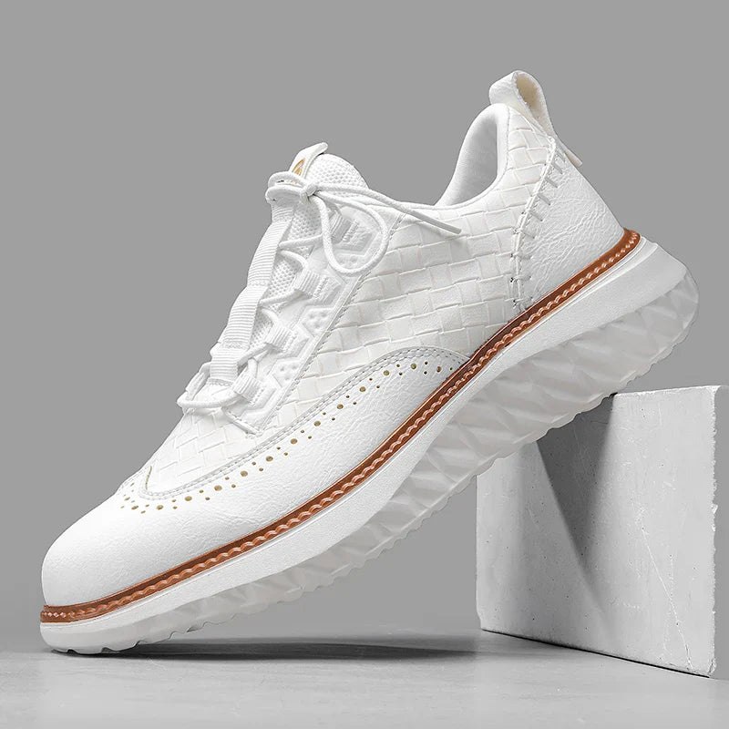 Stevige herensportschoenen met vetersluiting