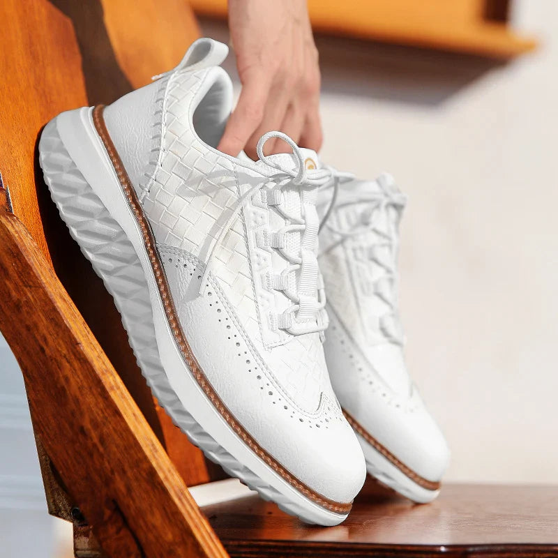 Stevige herensportschoenen met vetersluiting