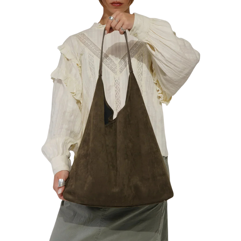 Schoudertassenset met verstevigde stikselafwerking