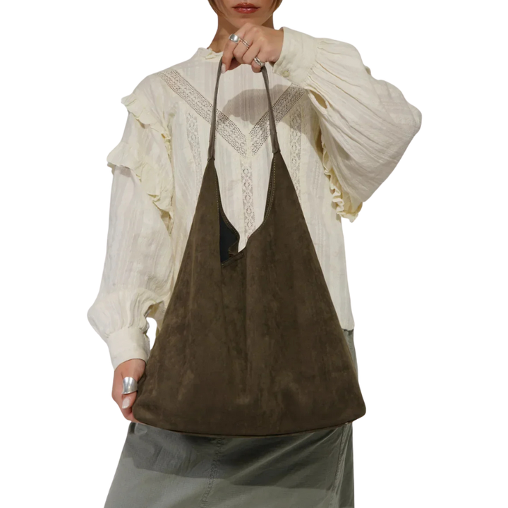 Schoudertassenset met verstevigde stikselafwerking