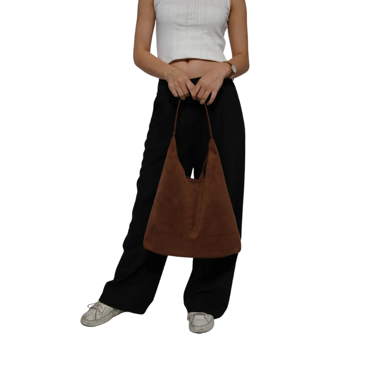 Schoudertassenset met verstevigde stikselafwerking