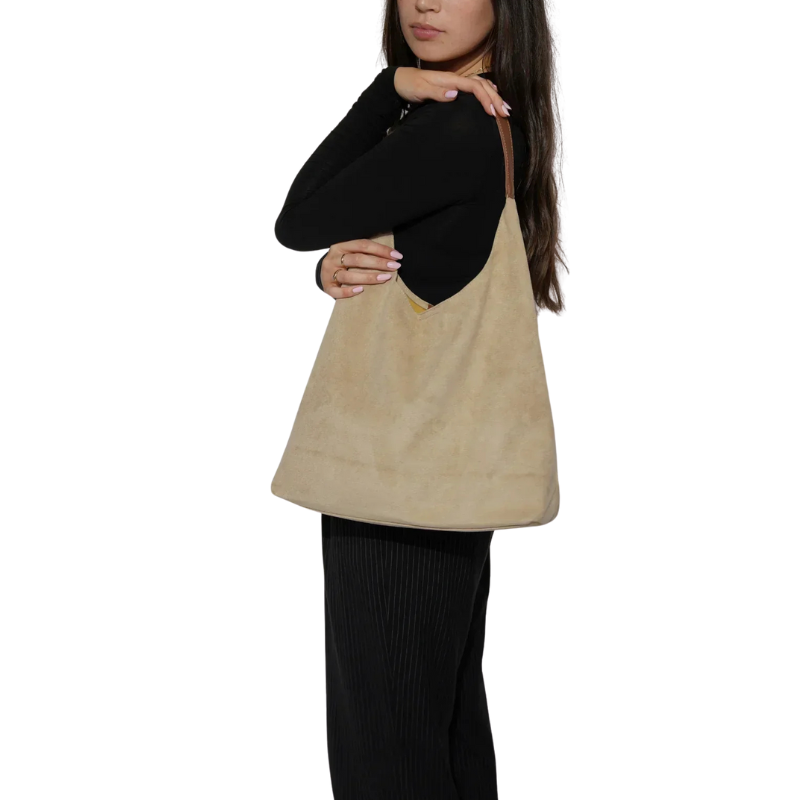 Schoudertassenset met verstevigde stikselafwerking