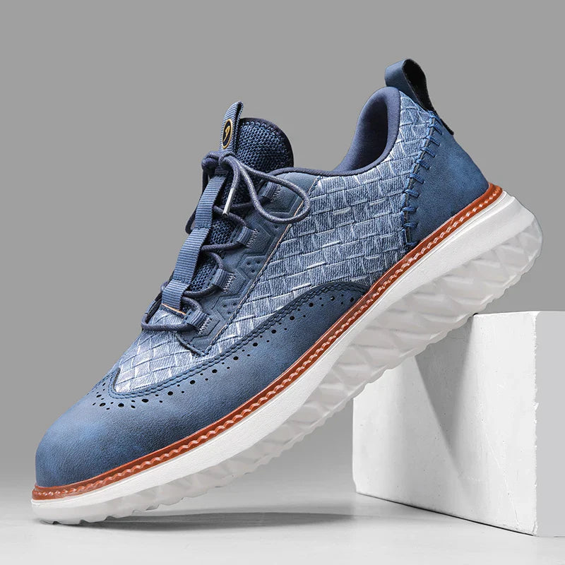 Stevige herensportschoenen met vetersluiting