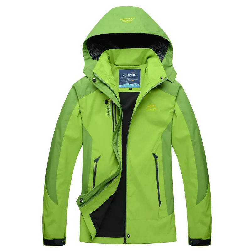 Sportief herenjack met capuchon en volledige rits aan de voorkant voor herfst en winter